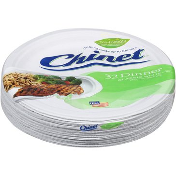 Chinet Dinner Plate, 32-Count