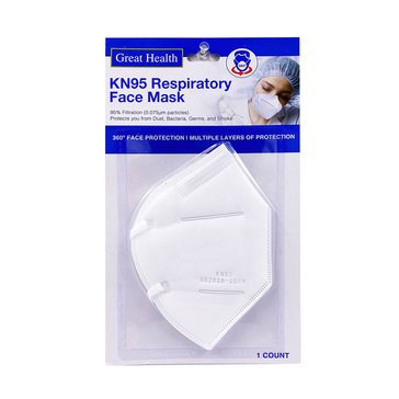 Great Health Niosh N95 Respiratory Mask Set Approved Singles