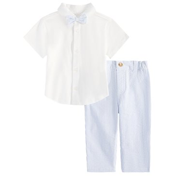 Wanderling Baby Boys' Seersucker Pants Set