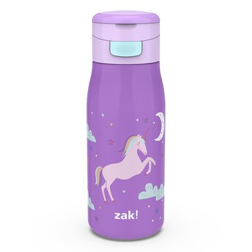 Zak Designs Fanciful Unicorn Stainless Steel Pasco Bottle, 13.5oz