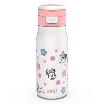 Zak Designs Minnie Mouse Stainless Steel Pasco Bottle, 13.5oz