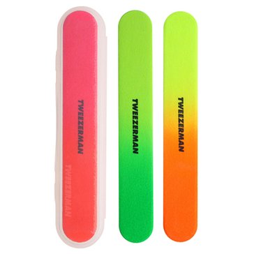 Tweezerman Neon Nail Files, 3pk